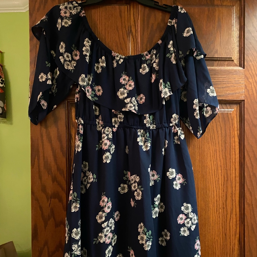 Navy Cupcakes and Cashmere Floral Dress
